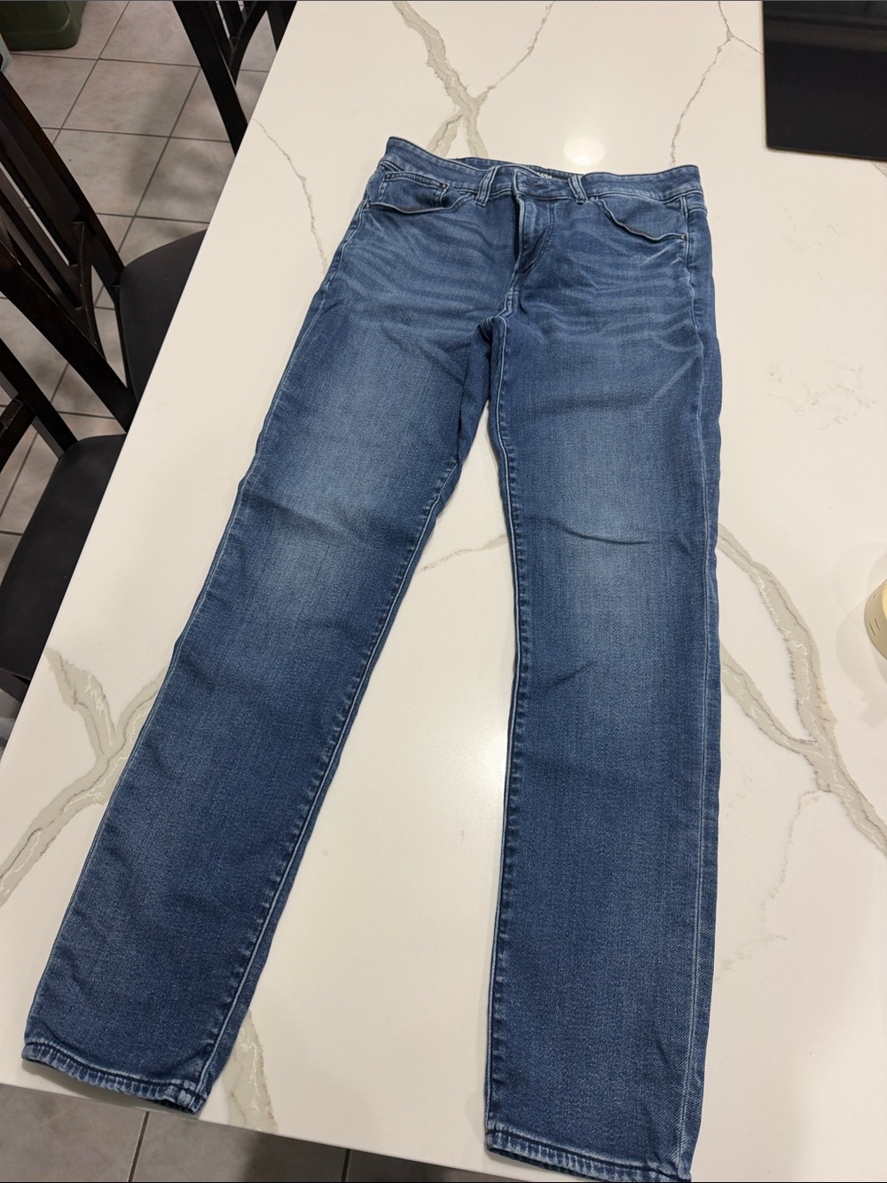 Men's Blue Express Straight-Leg Jeans